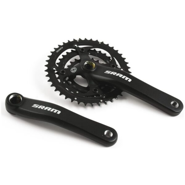 Sram crankset rechts+links s600 175mm 9spee Zwart