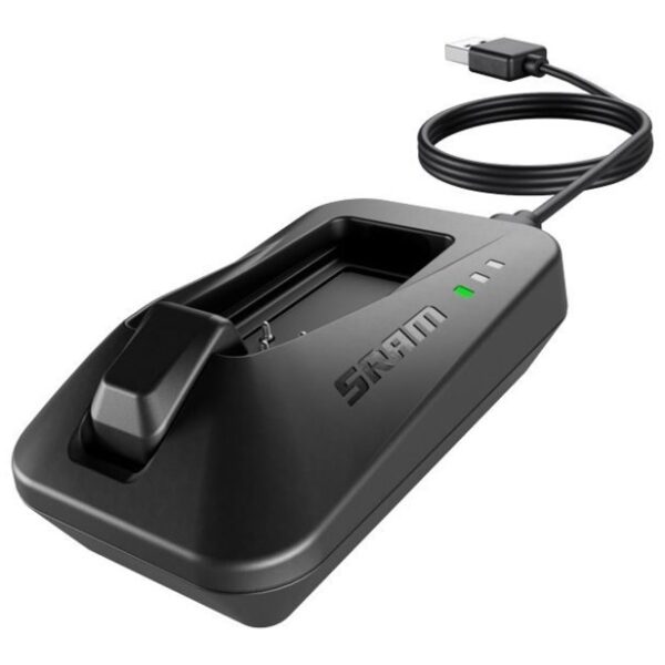 Sram etap / axs batterij oplader met kabel Zwart
